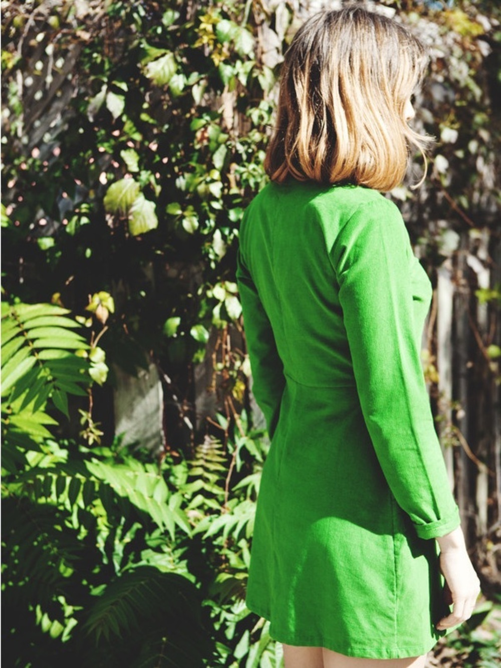 Samantha Pleet Leap Dress in Kelly Green Size 2 - Picture 3 of 9